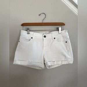 PAIGE white denim shorts